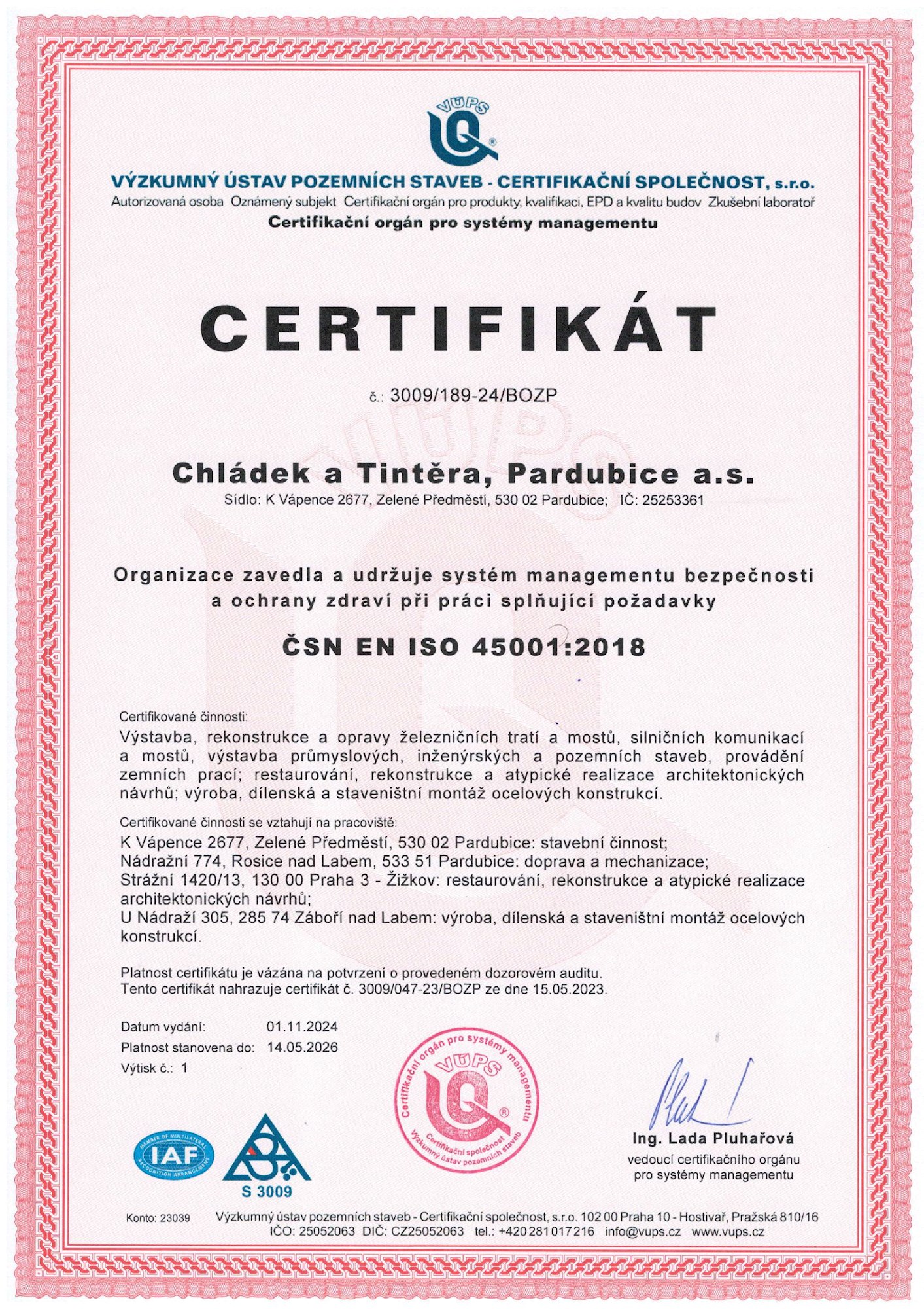 ČSN EN ISO 45001:2018